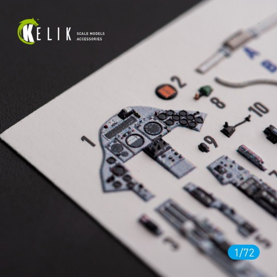 1/72 F.2A Lighting Interior parts (3D decals) for Airfix kit 1/72 F.2A Lighting Interior parts (3D decals) for Airfix kit