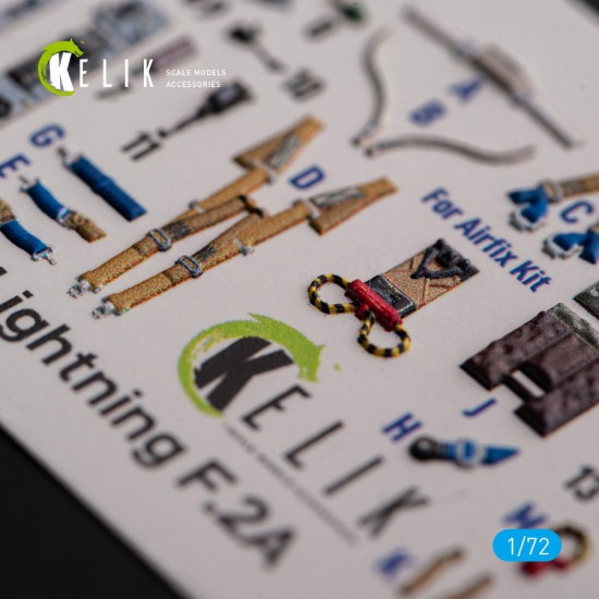 1/72 F.2A Lighting Interior parts (3D decals) for Airfix kit 1/72 F.2A Lighting Interior parts (3D decals) for Airfix kit