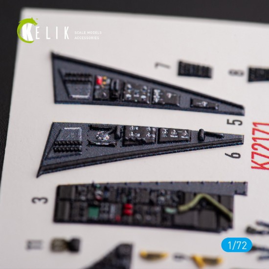 1/72 F-117A NIGHTHAWK Interior parts (3D decals) for Academy kit 1/72 F-117A NIGHTHAWK Interior parts (3D decals) for Academy kit