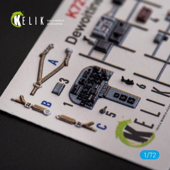 1/72 Dewoitine D.520 Interior parts (3D decals) for Hobby 2000/Hasegawa kit 1/72 Dewoitine D.520 Interior parts (3D decals) for Hobby 2000/Hasegawa kit