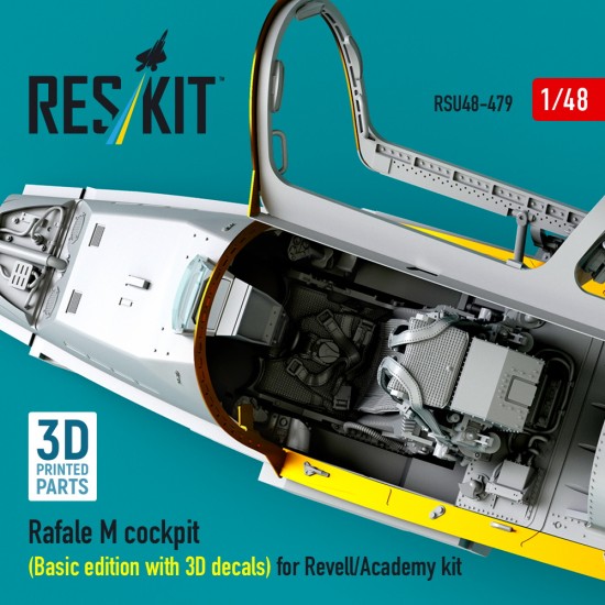 1/48 Rafale M Cockpit (Basic edition with 3D decals) for Revell/Academy kit 1/48 Rafale M Cockpit (Basic edition with 3D decals) for Revell/Academy kit