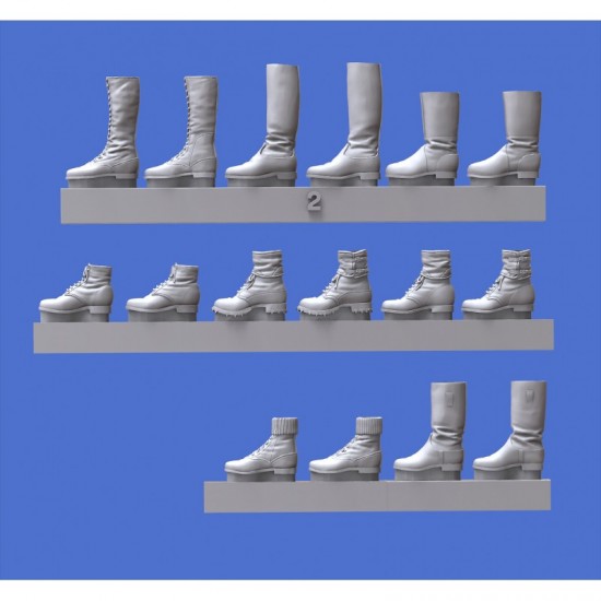 1/35 WWII Assorted German Soldiers Shoes & Boots