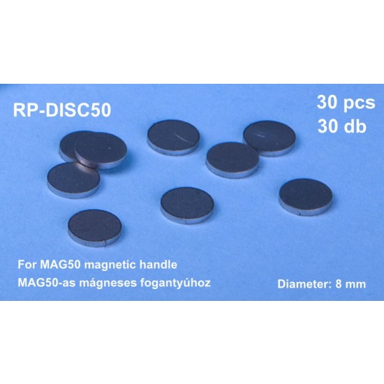 8mm Steel Disc (30pcs) for Magnetic Handle (#RP-MAG50)