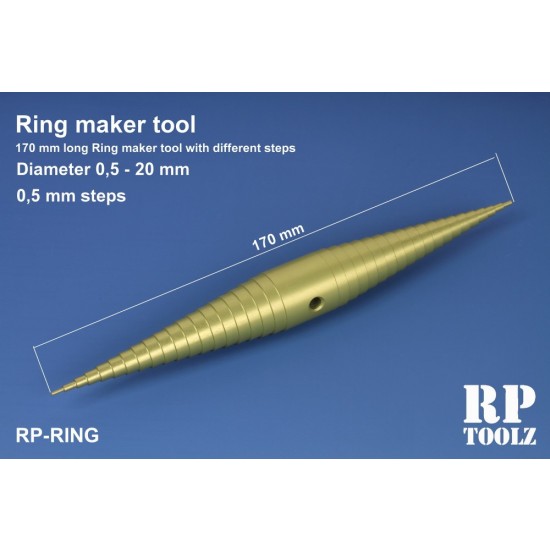 Ring Maker Tool with Different Steps (Length: 170mm, Diameters: 0.5mm-20mm, Steps: 0.5mm)