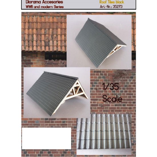 1/35 Dach: Tile Roof Set
