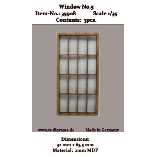 1/35 Lasercut: Window Vol.5 (3pcs)