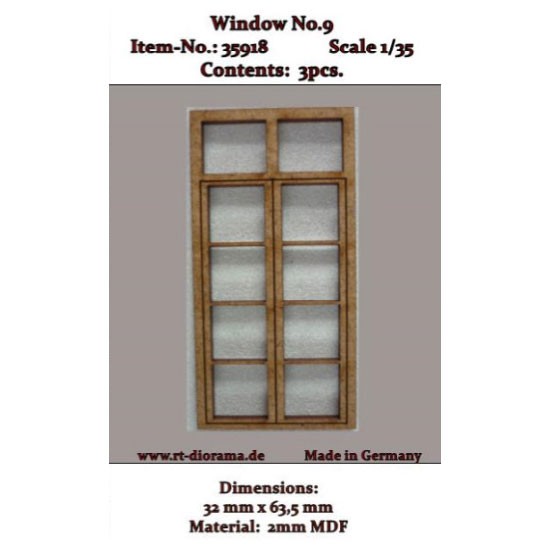 1/35 Lasercut: Window Vol.9 (3pcs)