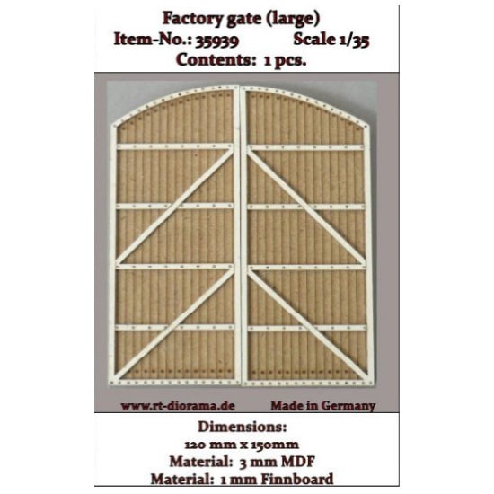 1/35 Factory Gate (large, 120mm x 150mm)