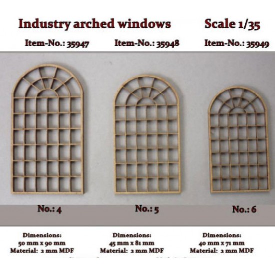 1/35 Industry Arched Windows No.4