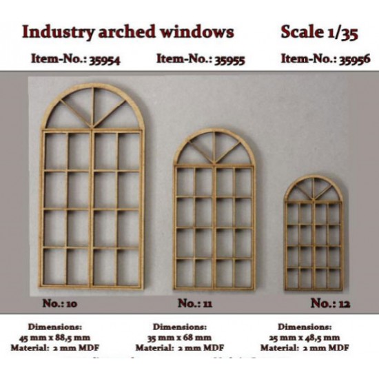 1/35 Industry Arched Windows No.10