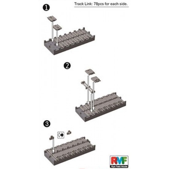 1/35 US M1A1/M1A2 T-158 Big Foot Workable Track Link 1/35 US M1A1/M1A2 T-158 Big Foot Workable Track Link