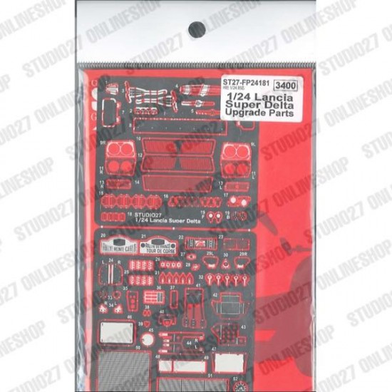 1/24 Lancia Super Delta Upgrade Parts for Hasegawa kit 1/24 Lancia Super Delta Upgrade Parts for Hasegawa kit