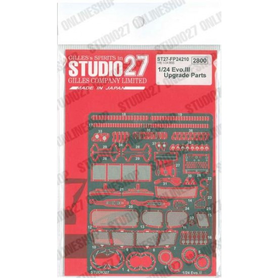 1/24 Lancer Evo.3 Upgrade Parts for Hasegawa kit 1/24 Lancer Evo.3 Upgrade Parts for Hasegawa kit