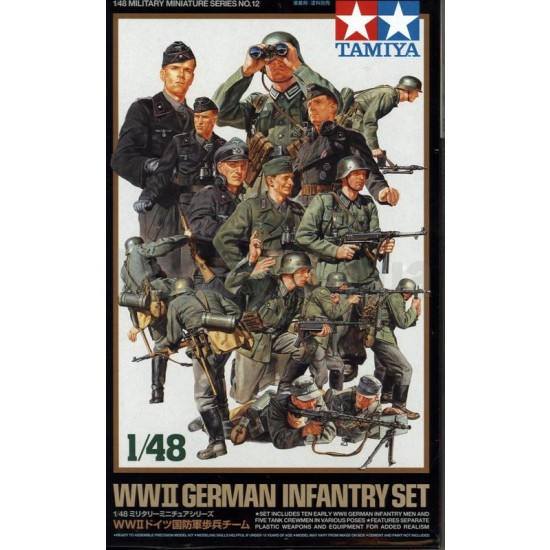 1/48 WWII German Infantry Set (15 Figures)