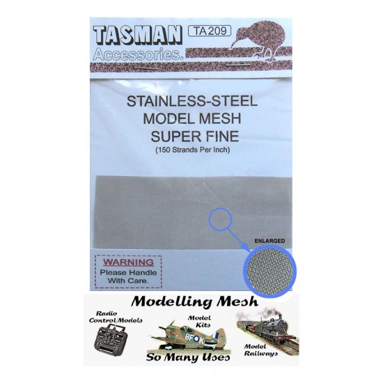 Super Fine Metal Mesh #Small (150 strands per inch, 90mm x 50mm appx)