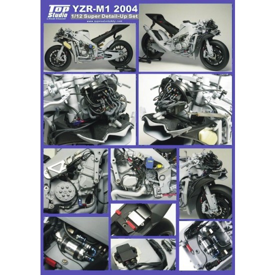 Super Detail Set for 1/12 Yamaha YZR-M1 2004 for Tamiya kit #14098/14100