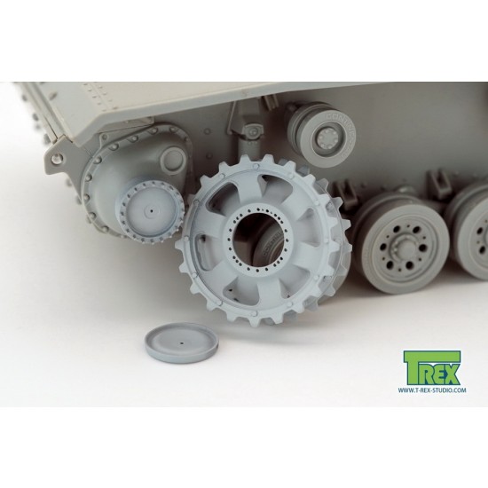 1/35 PzKpfw III Disassembled Sprocket Set A for Dragon kit (1pc)
