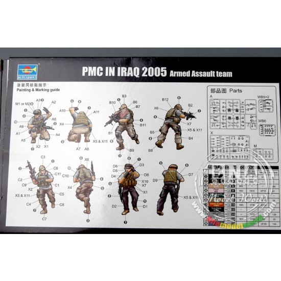 1/35 PMC in Iraq 2005--Armed Assault Team (4 Figures)