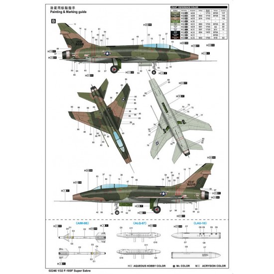 1/32 North American F-100F Super Sabre 1/32 North American F-100F Super Sabre