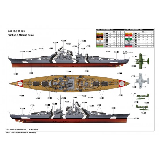1/200 WWII German Battleship Bismarck 1/200 WWII German Battleship Bismarck