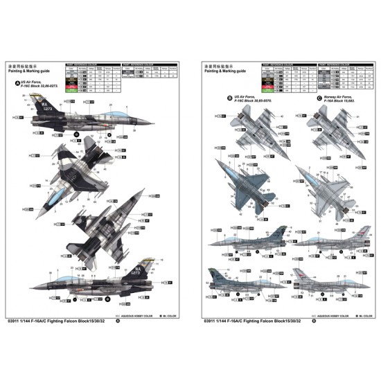 1/144 General Dynamics F-16A/C Fighting Falcon Block 15/30/32 1/144 General Dynamics F-16A/C Fighting Falcon Block 15/30/32