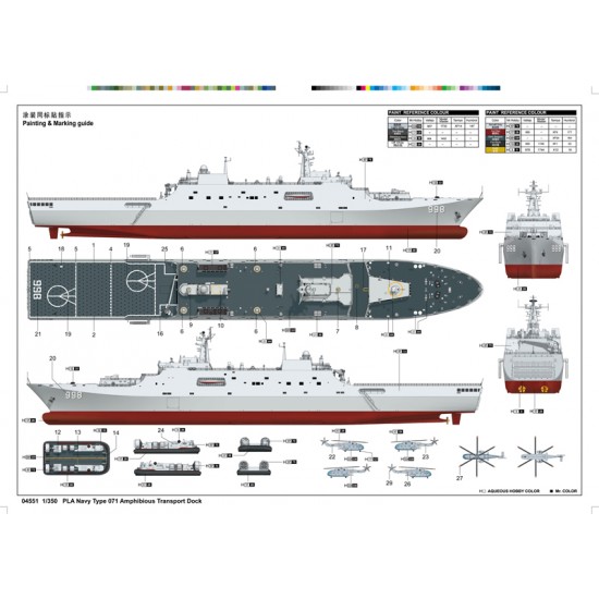 1/350 PLA Navy Type 071 Amphibious Transport Dock
