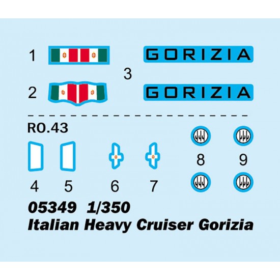 1/350 Italian Heavy Cruiser Gorizia