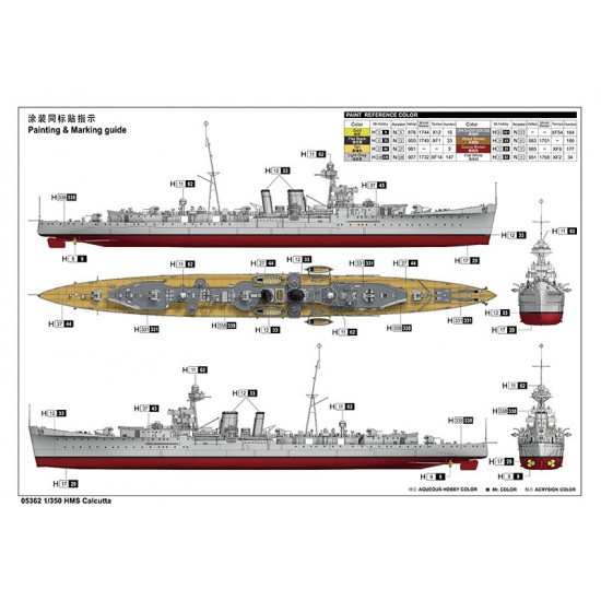 1/350 HMS Calcutta C-class Light Cruiser