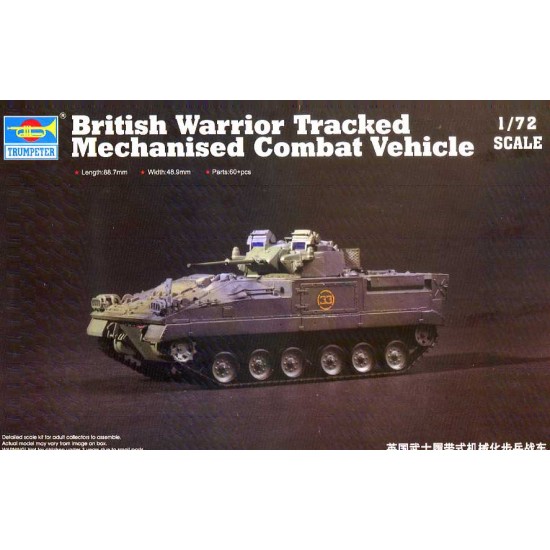 1/72 British Warrior Tracked Mechanised Combat Vehicle
