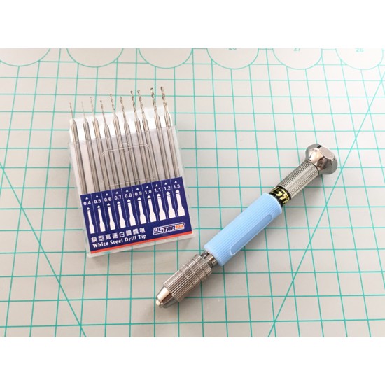 Modelling Hand Drill Set with Drill Bits Modelling Hand Drill Set with Drill Bits