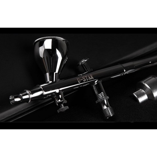 KP-45 0.3mm Dual Action Airbrush w/7cc Gravity Feed Cup KP-45 0.3mm Dual Action Airbrush w/7cc Gravity Feed Cup