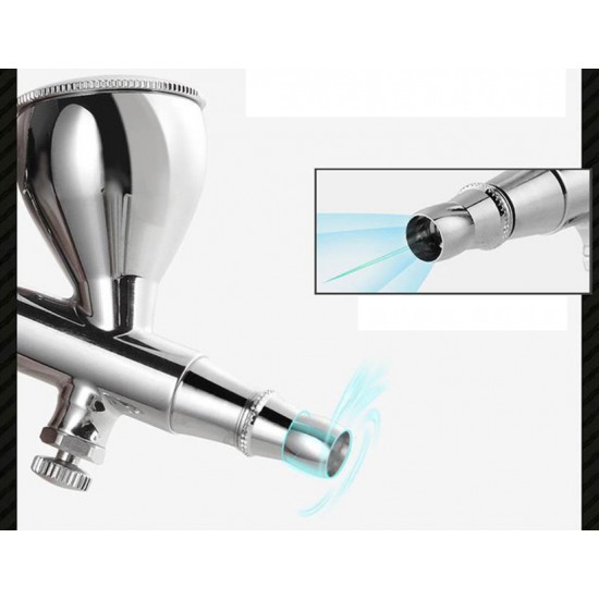 KP-45 0.3mm Dual Action Airbrush w/7cc Gravity Feed Cup KP-45 0.3mm Dual Action Airbrush w/7cc Gravity Feed Cup