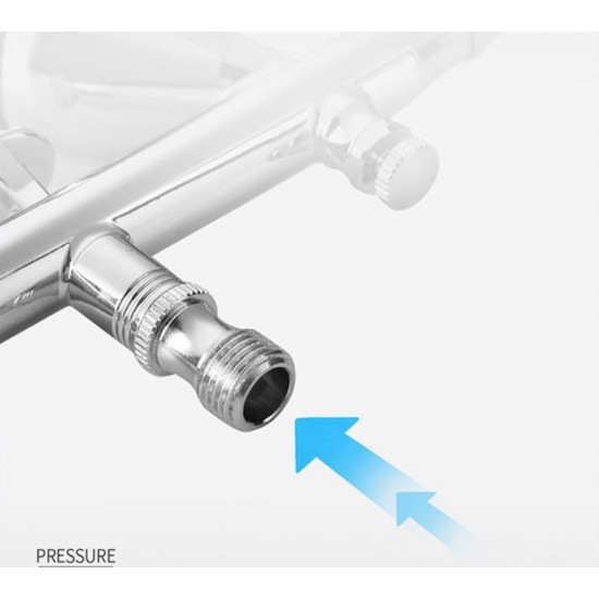 KP-45 0.3mm Dual Action Airbrush w/7cc Gravity Feed Cup KP-45 0.3mm Dual Action Airbrush w/7cc Gravity Feed Cup