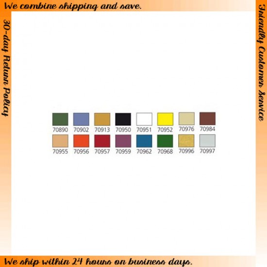 Model Colour Paint Set - Basic Colours USA (16 x 17ml)