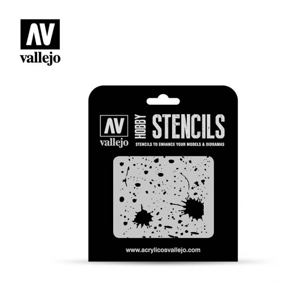 Masking Stencils for 1/35 Splash & Stains (weathered paint texture)