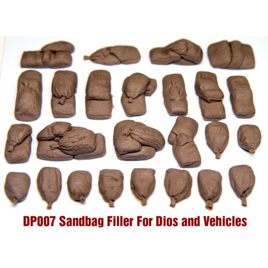 1/35 Sandbag Filler Onesies & Twosies for Dioramas and Vehicles (25pcs)