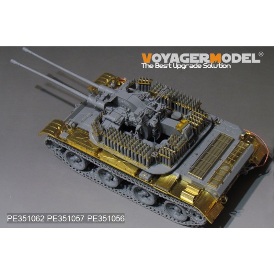 1/35 Soviet ZSU-57-2 SPAAG Turret Interior Upgrade Detail Set for Takom kit #2058