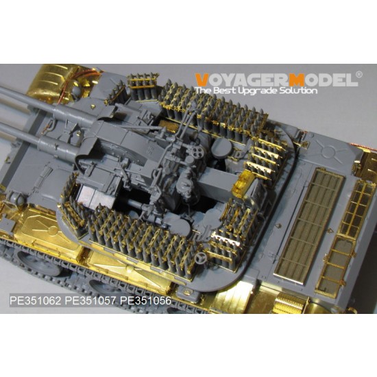 1/35 Soviet ZSU-57-2 SPAAG Turret Interior Upgrade Detail Set for Takom kit #2058