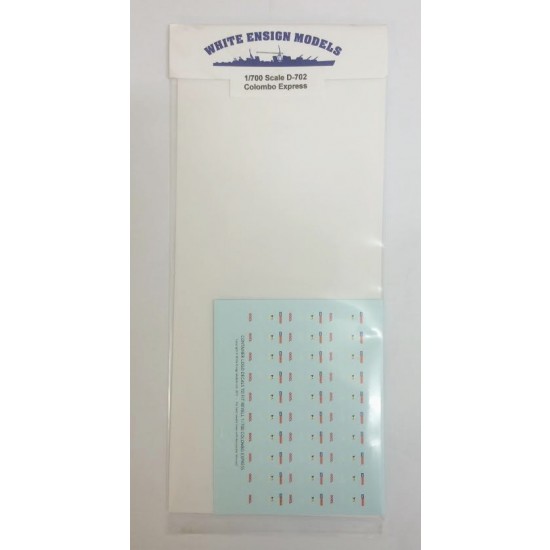 1/700 MV Colombo Express Container Decals