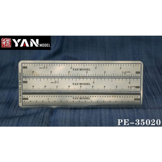 Model Scale Conversion Ruler for 1/35, 1/48, 1/24, 1/72, 1/350, 1/700