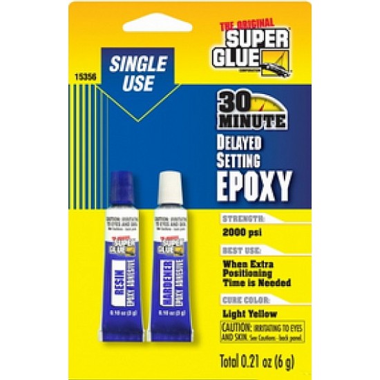 30-minute Single Use Epoxy - Light Yellow (0.21 oz / 6 g)