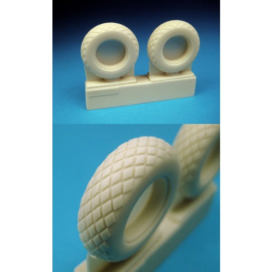 1/32 P-51 Mustang Diamond Tread Tyres for Tamiya kit
