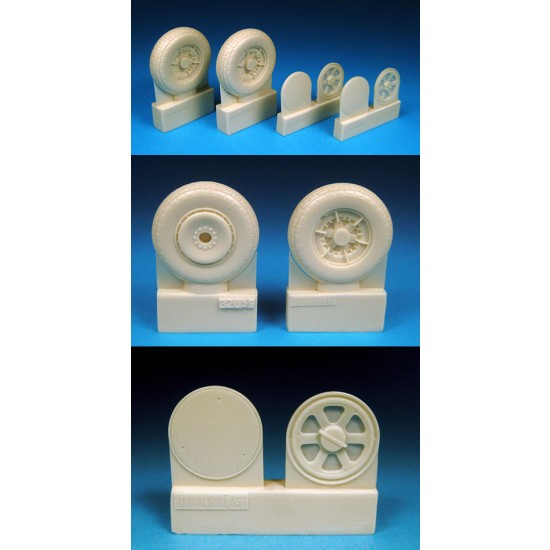1/32 P-47C/D Thunderbolt Block Tread Main Wheels for Hasegawa/Trumpeter/Revell kits