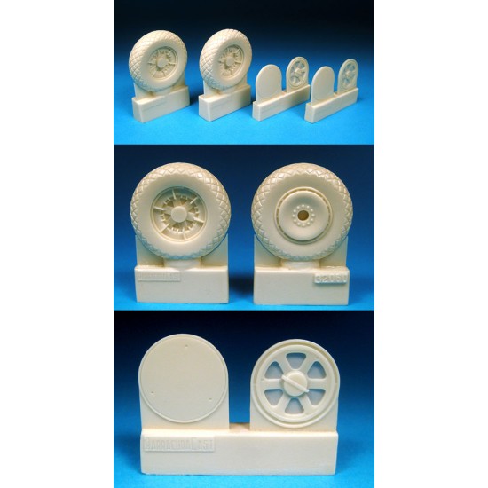 1/32 P-47C/D Thunderbolt Diamond Tread Main Wheels for Hasegawa/Trumpeter/Revell kits