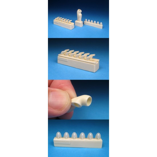 1/32 Messerschmitt Bf-109G-10 Intake and Exhausts Set for Revell/Hasegawa/Trumpeter kit