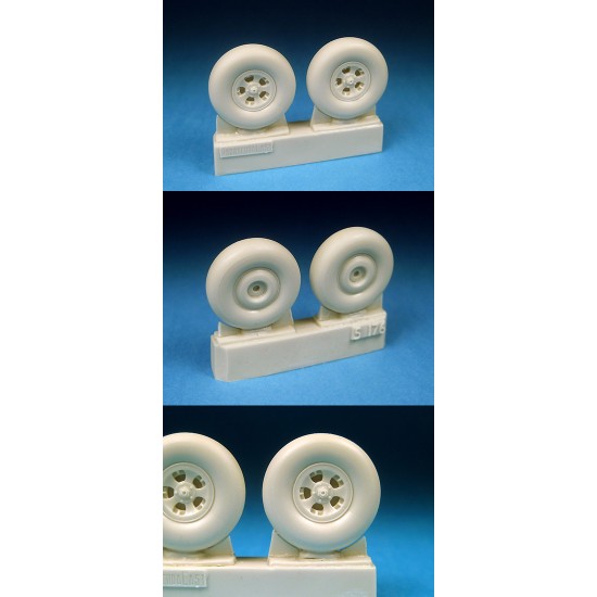 1/32 Supermarine Spitfire Mk.I-Mk.V Five Slot Main Wheels for Hasegawa/Revell/Trumpeter