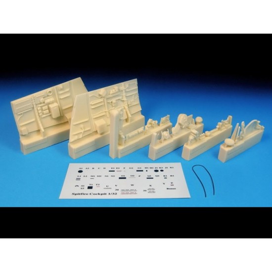 1/32 Spitfire Mk IX Cockpit Snapshot Upgrade Set for Revell kit #03927