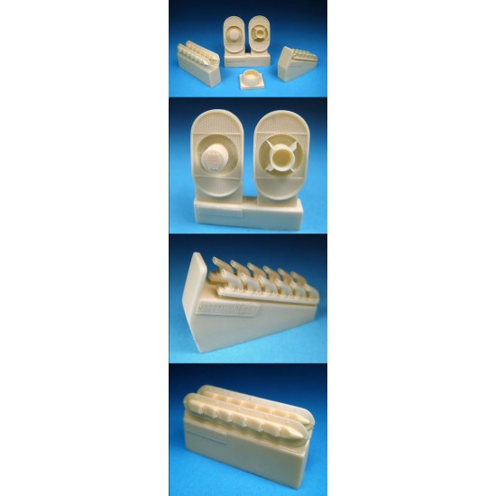 1/48 Hawker Typhoon Intake and Exhausts for Hasegawa kit