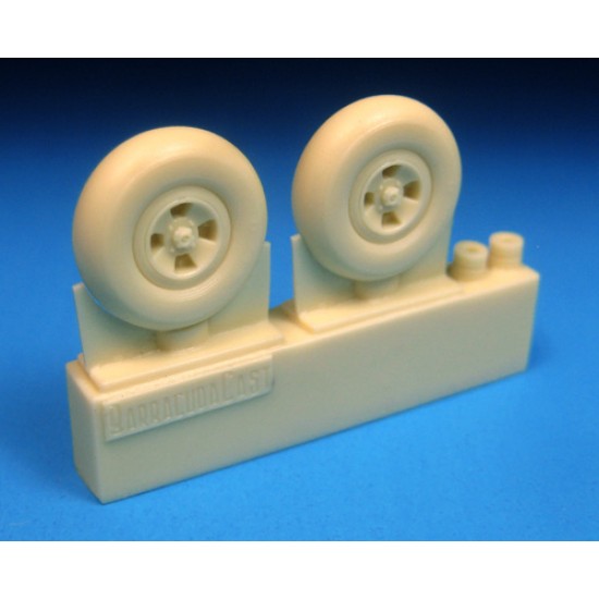 1/48 Supermarine Spitfire VIII/IX/XVI 4 Slot Mainwheels for Eduard kits