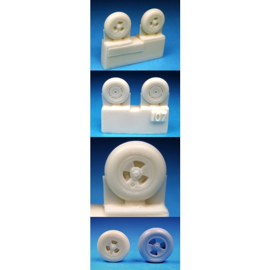 1/72 Supermarine Spitfire 3 Slot Wheels (Circumferential Tread)